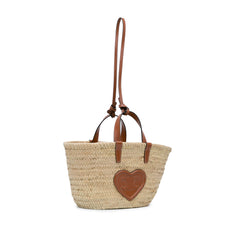 Teen Heart Triomphe Raffia Panier Tote