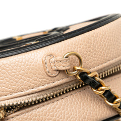 Caviar CC Filigree Round Crossbody