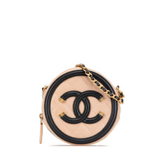 Caviar CC Filigree Round Crossbody