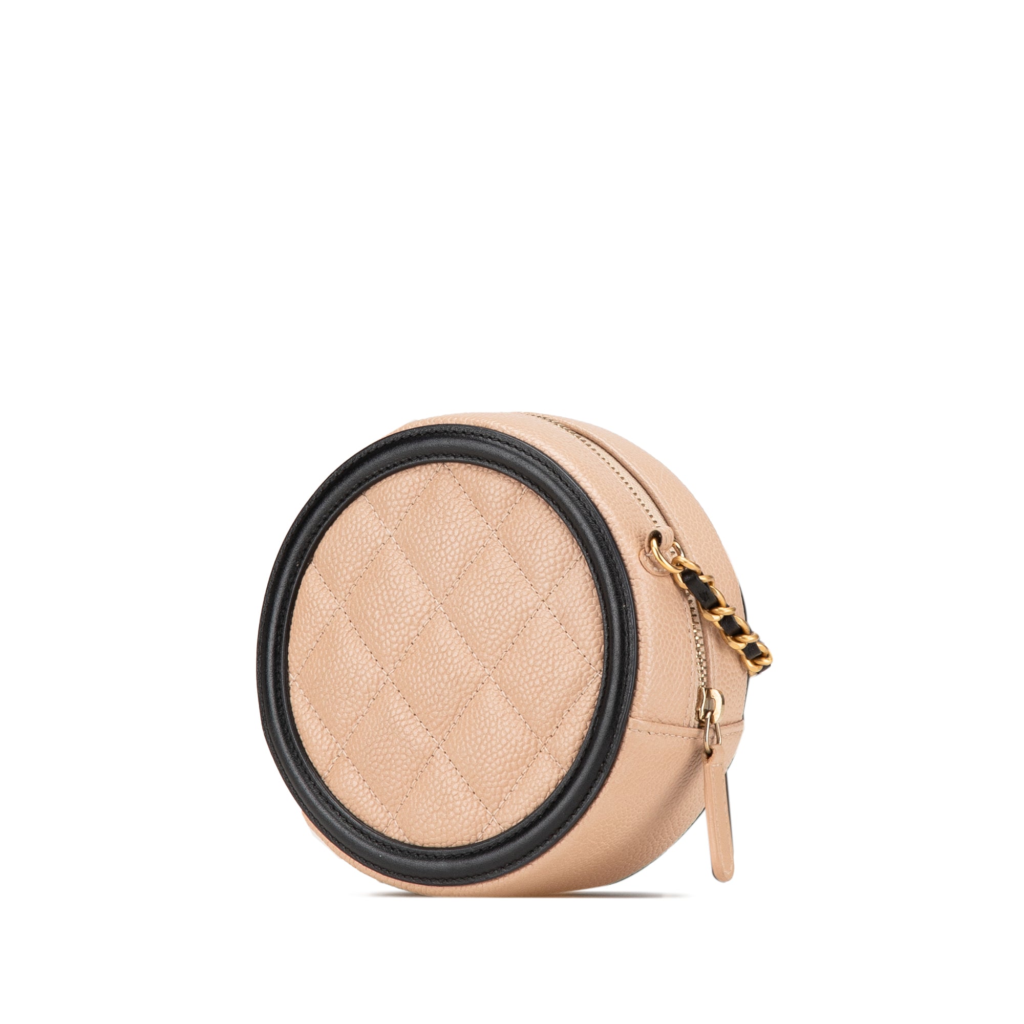 Caviar CC Filigree Round Crossbody