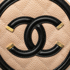 Caviar CC Filigree Round Crossbody