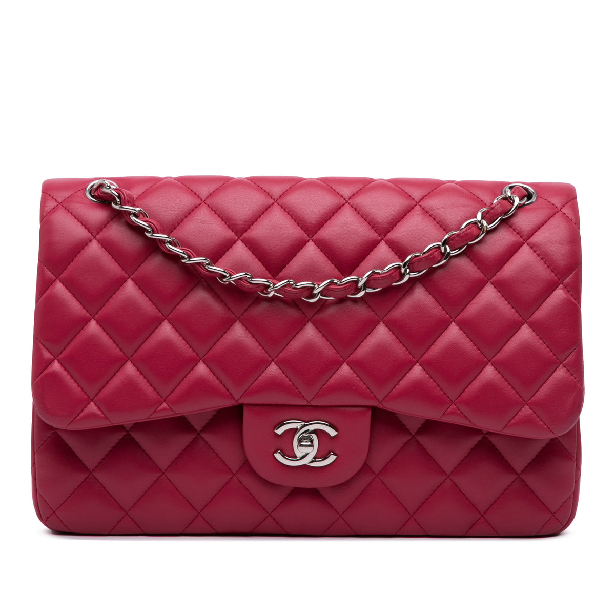 Jumbo Classic Lambskin Double Flap