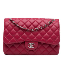 Jumbo Classic Lambskin Double Flap
