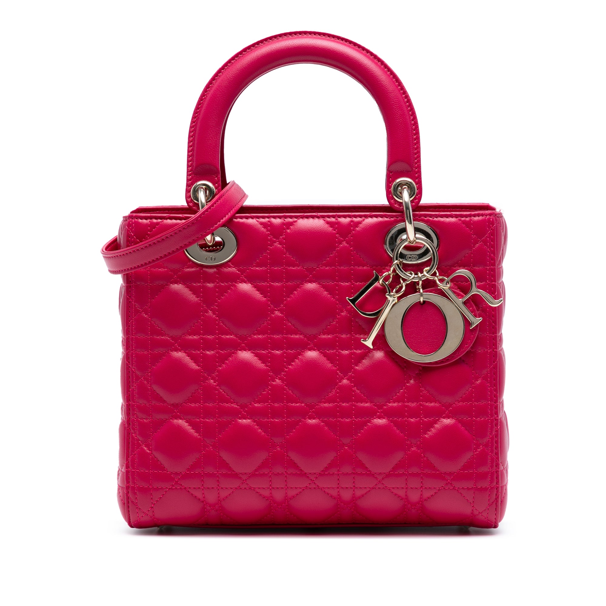 Medium Lambskin Cannage Lady Dior