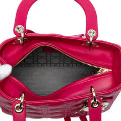 Medium Lambskin Cannage Lady Dior