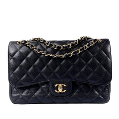 Jumbo Classic Caviar Double Flap