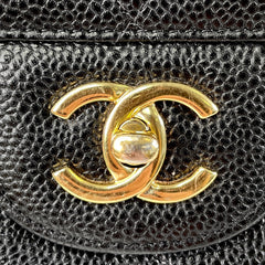 Jumbo Classic Caviar Double Flap