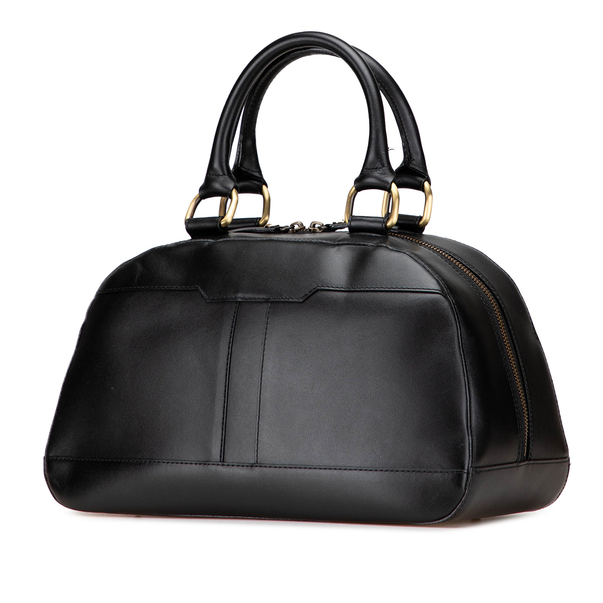Medium Leather Dome Handbag