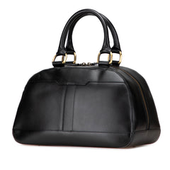Medium Leather Dome Handbag