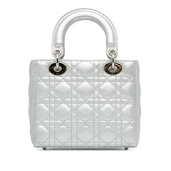 Small Metallic Grained Calfskin Cannage Lucky Badges My Lady Dior_2