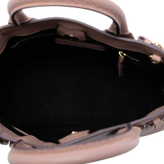 Small Calfskin and House Check Banner Satchel