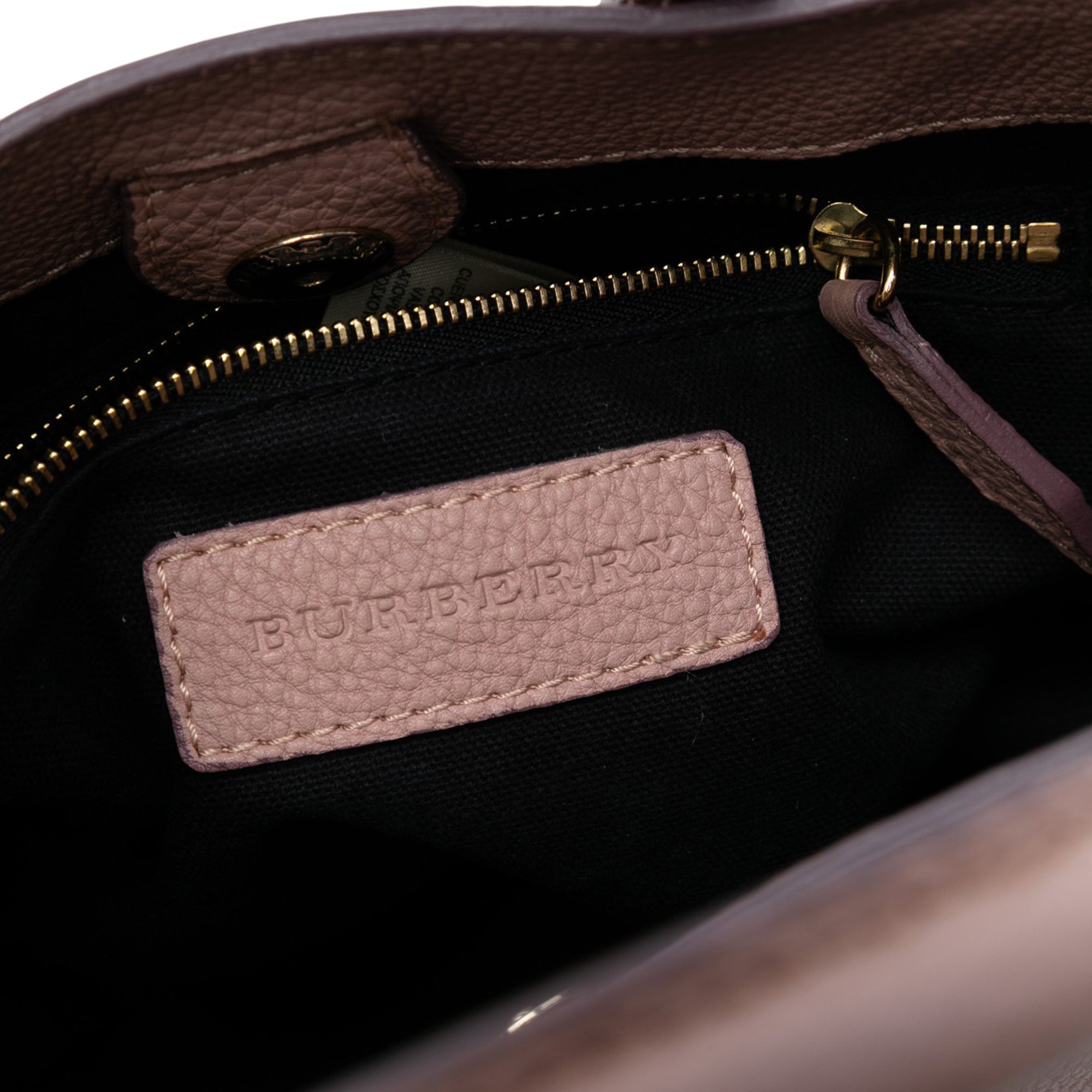 Small Calfskin and House Check Banner Satchel