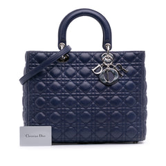 Large Lambskin Cannage Lady Dior