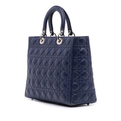 Large Lambskin Cannage Lady Dior