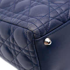 Large Lambskin Cannage Lady Dior