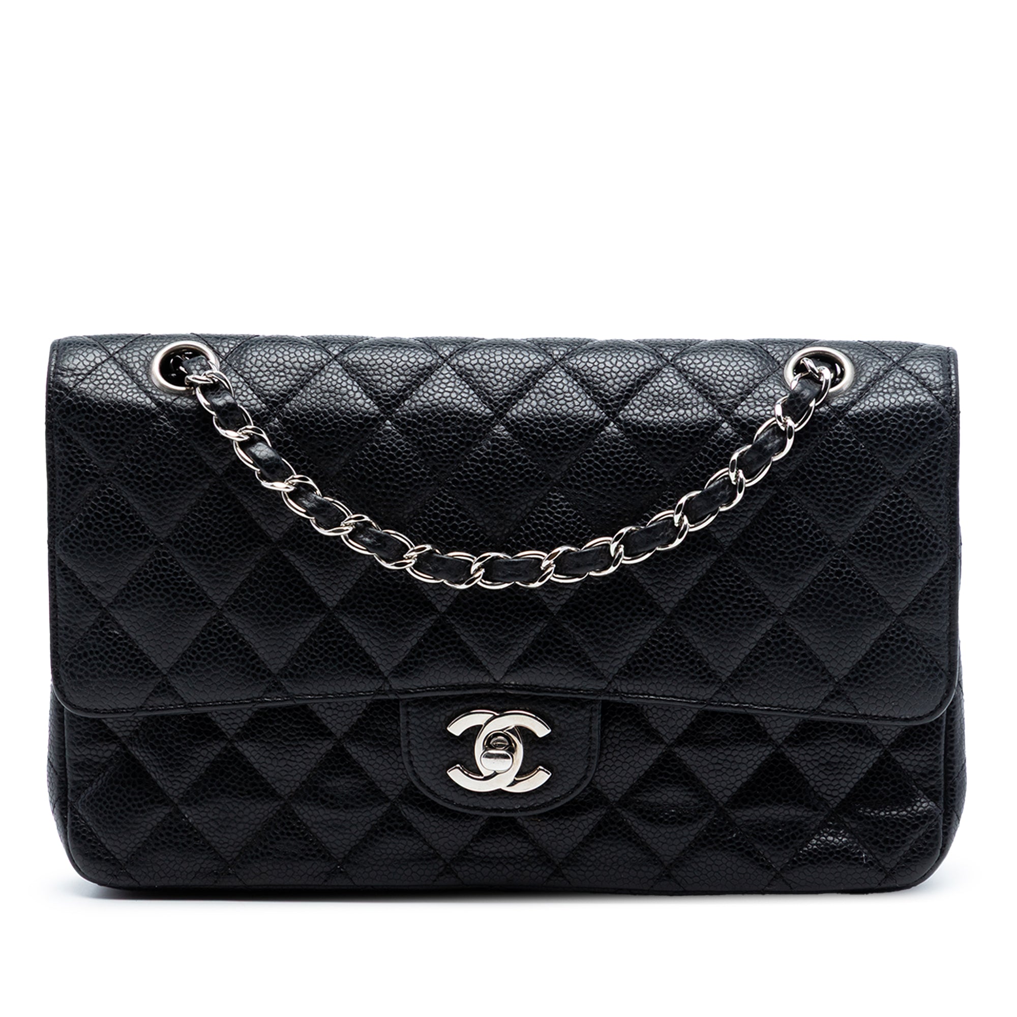 Medium Classic Caviar Double Flap
