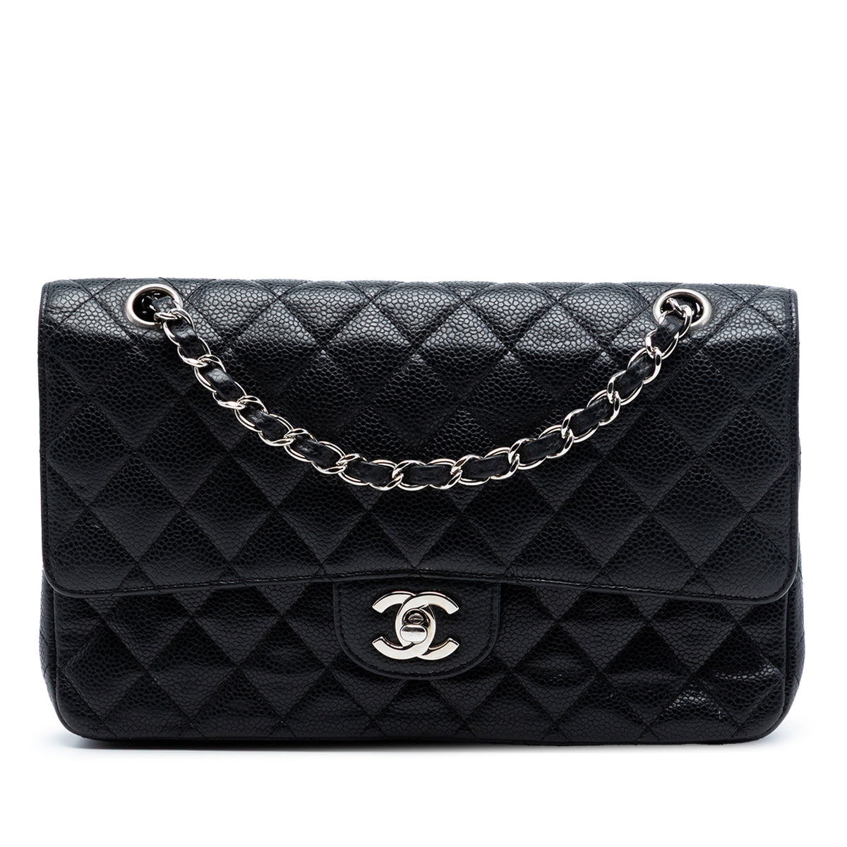 Medium Classic Caviar Double Flap