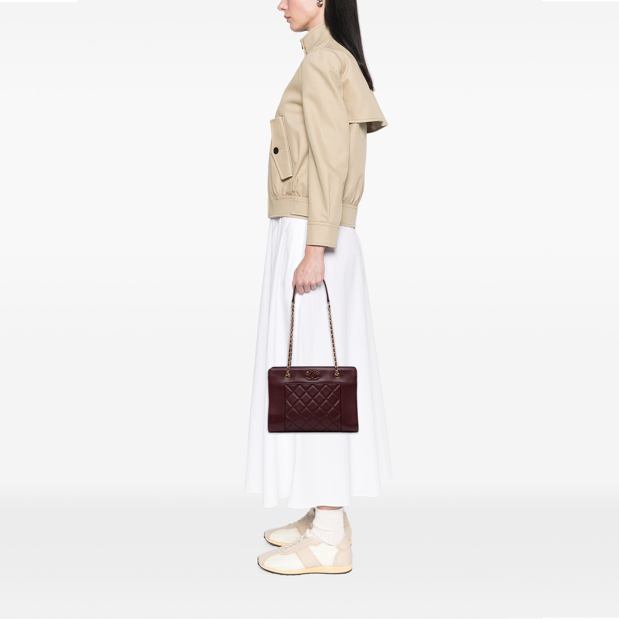 Small Sheepskin Mademoiselle Shopping Tote