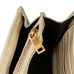 Quilted Lambskin Diamond Becky Chain Wallet