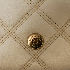 Quilted Lambskin Diamond Becky Chain Wallet