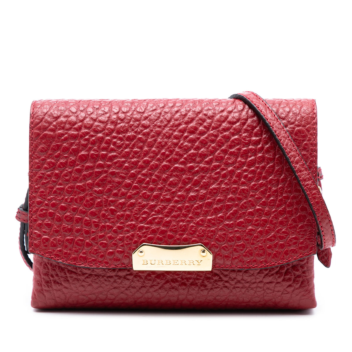 Embossed Grained Leather Langley Crossbody
