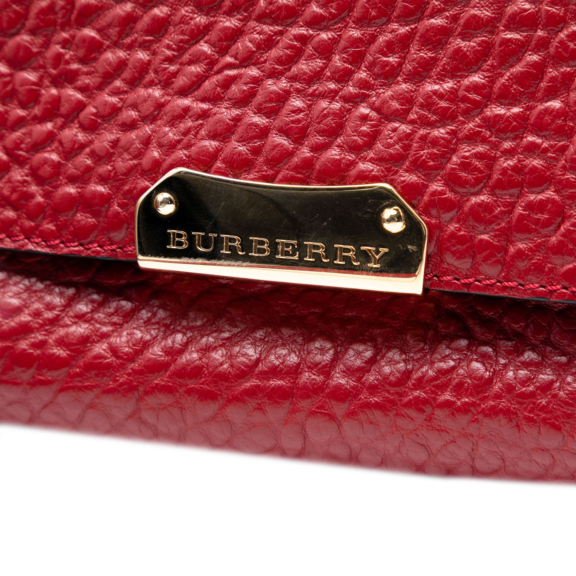 Embossed Grained Leather Langley Crossbody