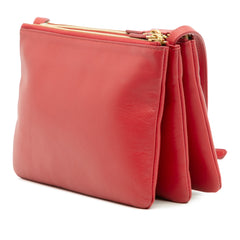Small Lambskin Trio Crossbody