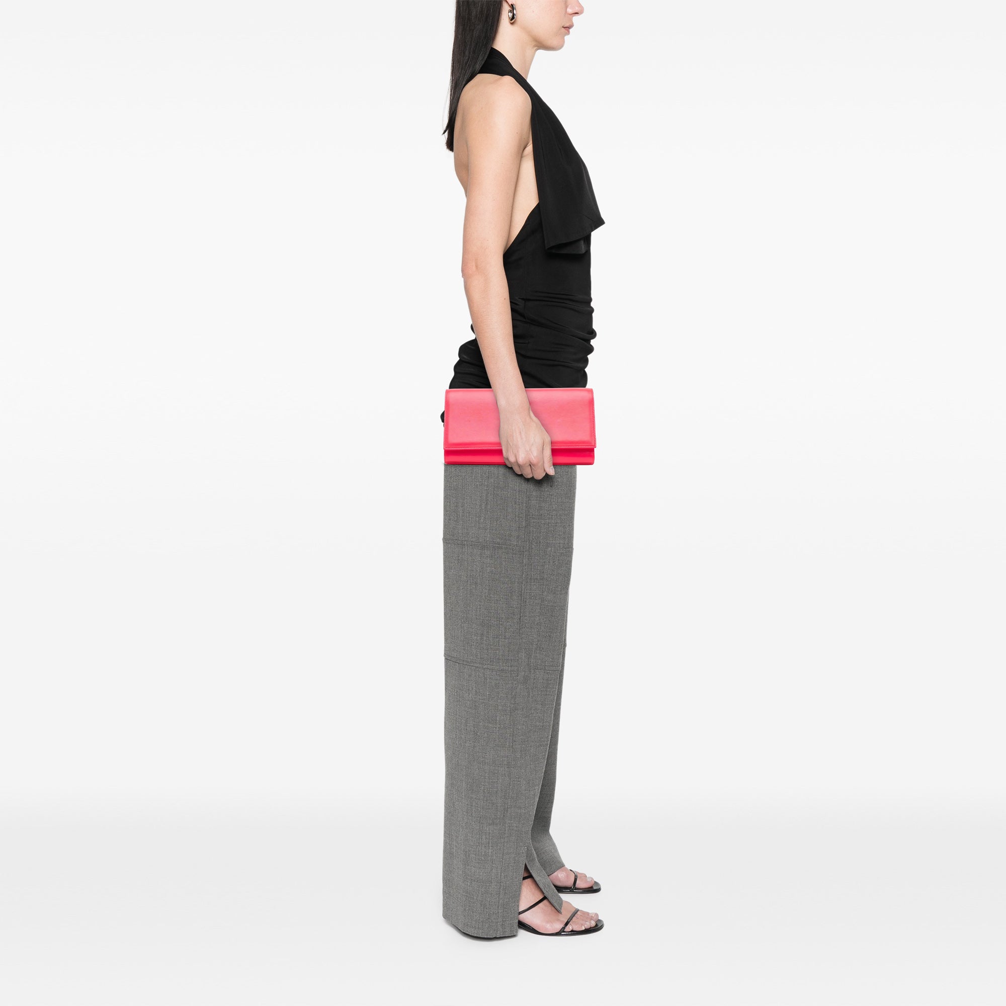 Leather Cassandre Clutch