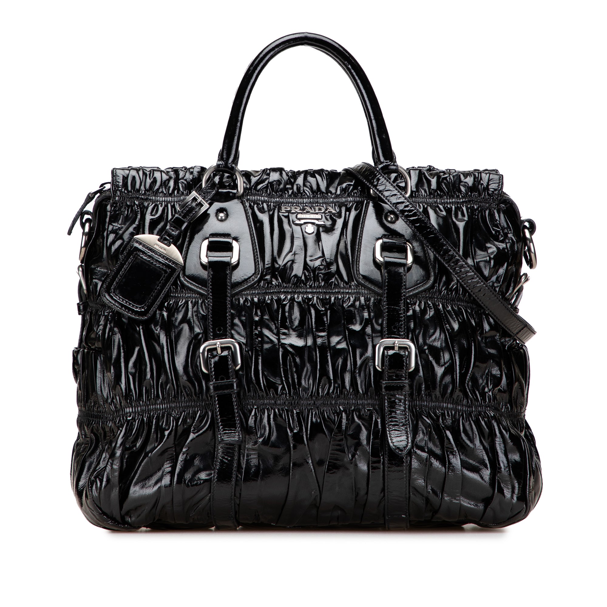 Vernice Gaufre Satchel