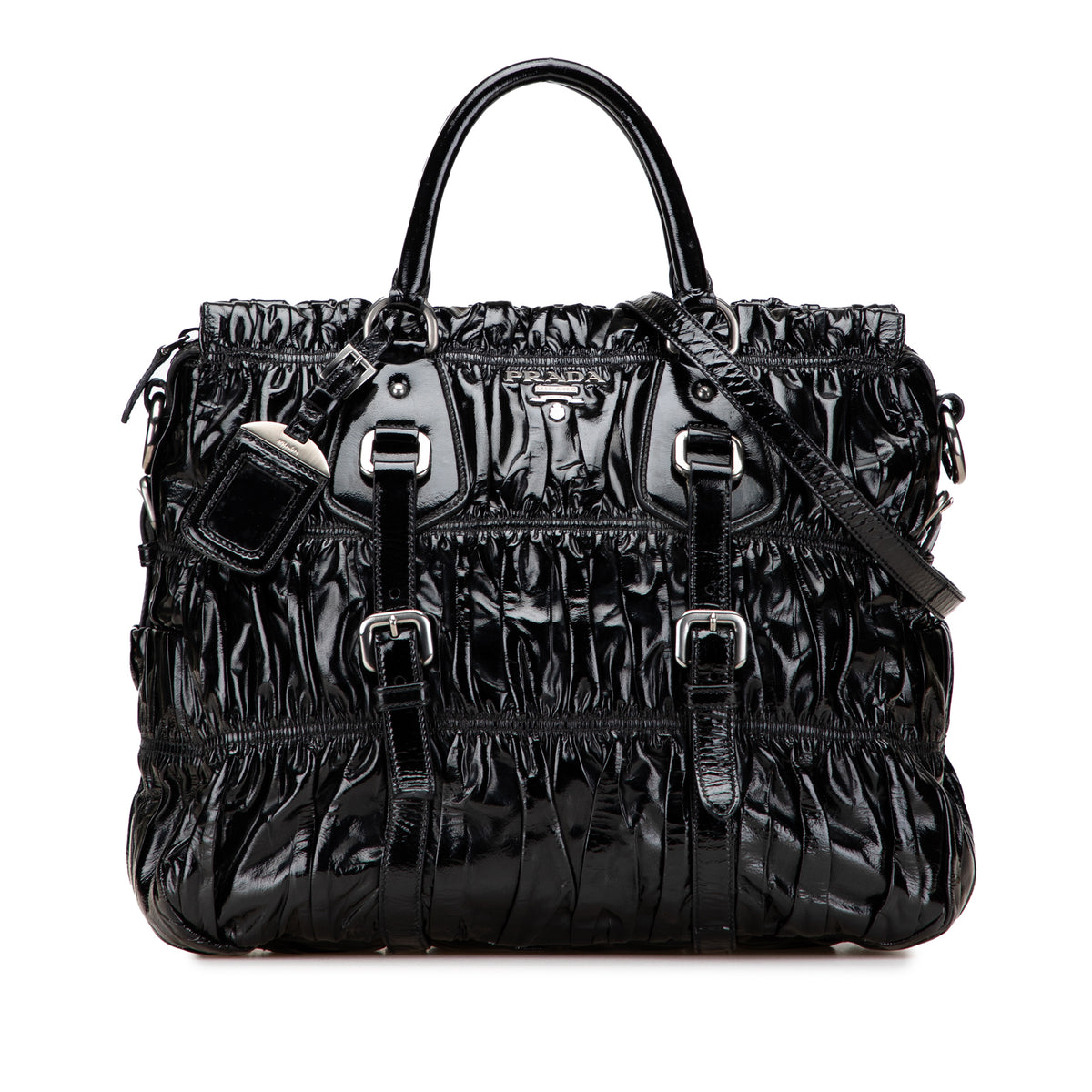 Vernice Gaufre Satchel