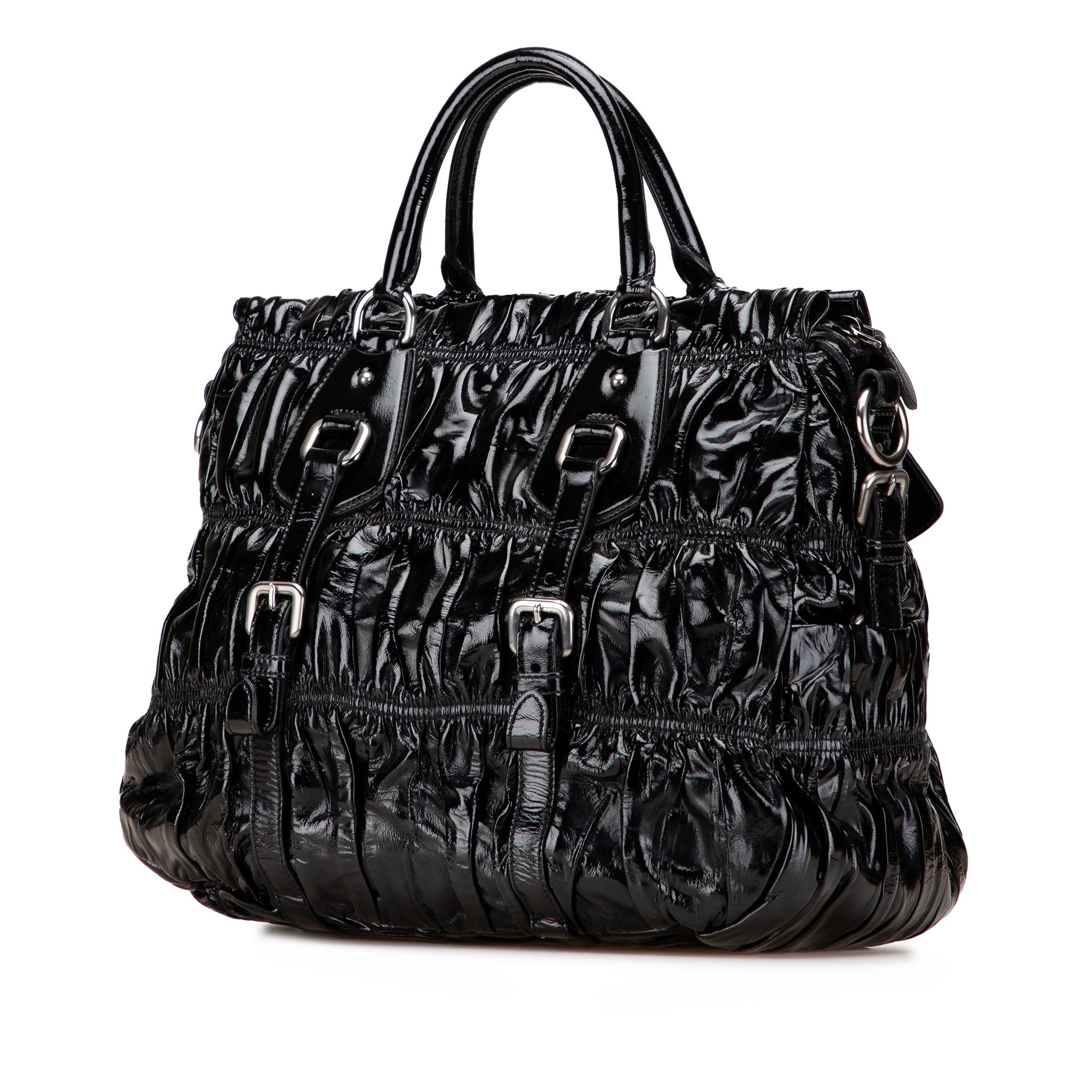 Vernice Gaufre Satchel