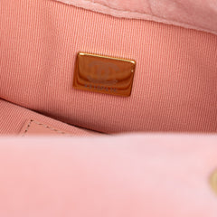 Mini Quilted Velvet Double Frame Flap