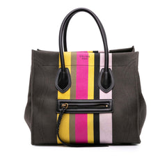 Medium Canvas Striped Phantom Luggage Tote