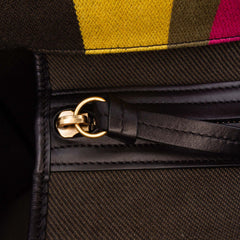 Medium Canvas Striped Phantom Luggage Tote