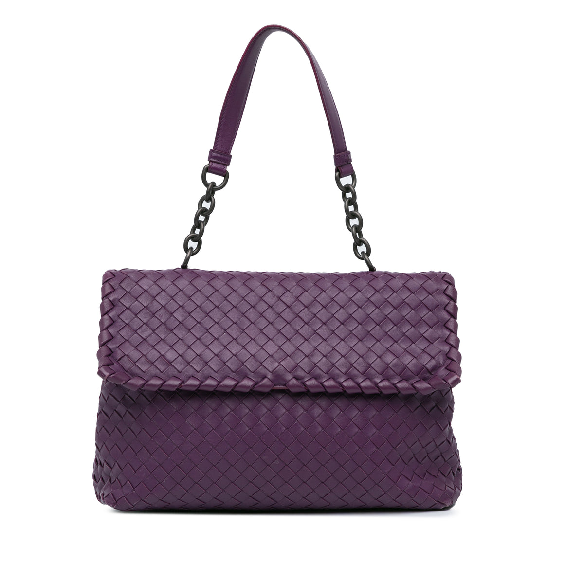 Medium Nappa Intrecciato Olimpia Shoulder Bag