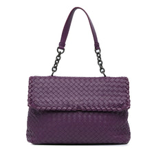Medium Nappa Intrecciato Olimpia Shoulder Bag