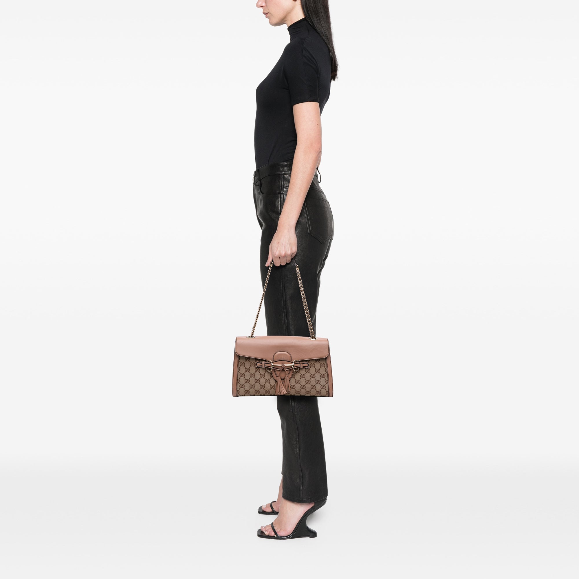 Medium GG Canvas Emily Shoulder Bag