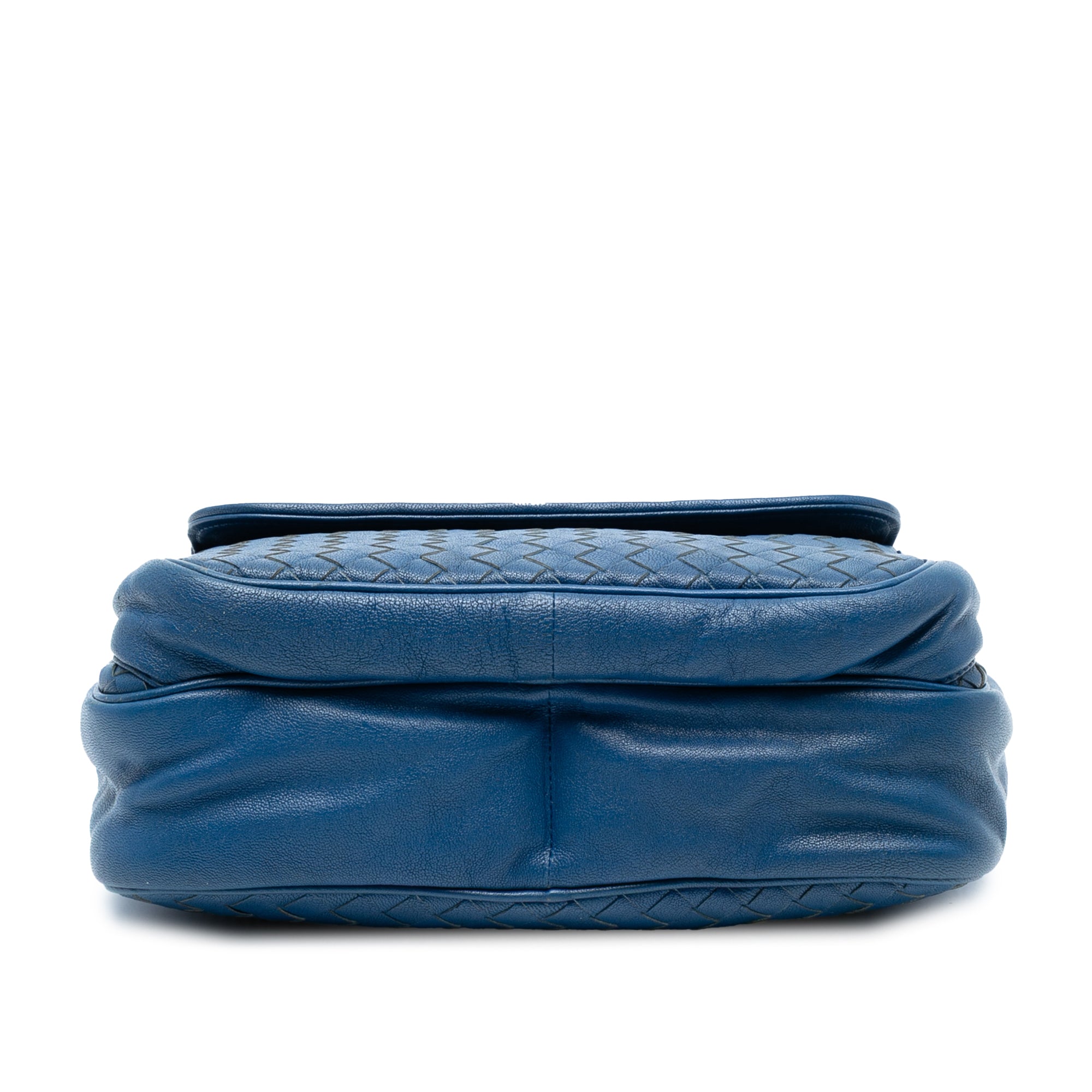 Nappa Intrecciato Front Pocket Messenger Bag