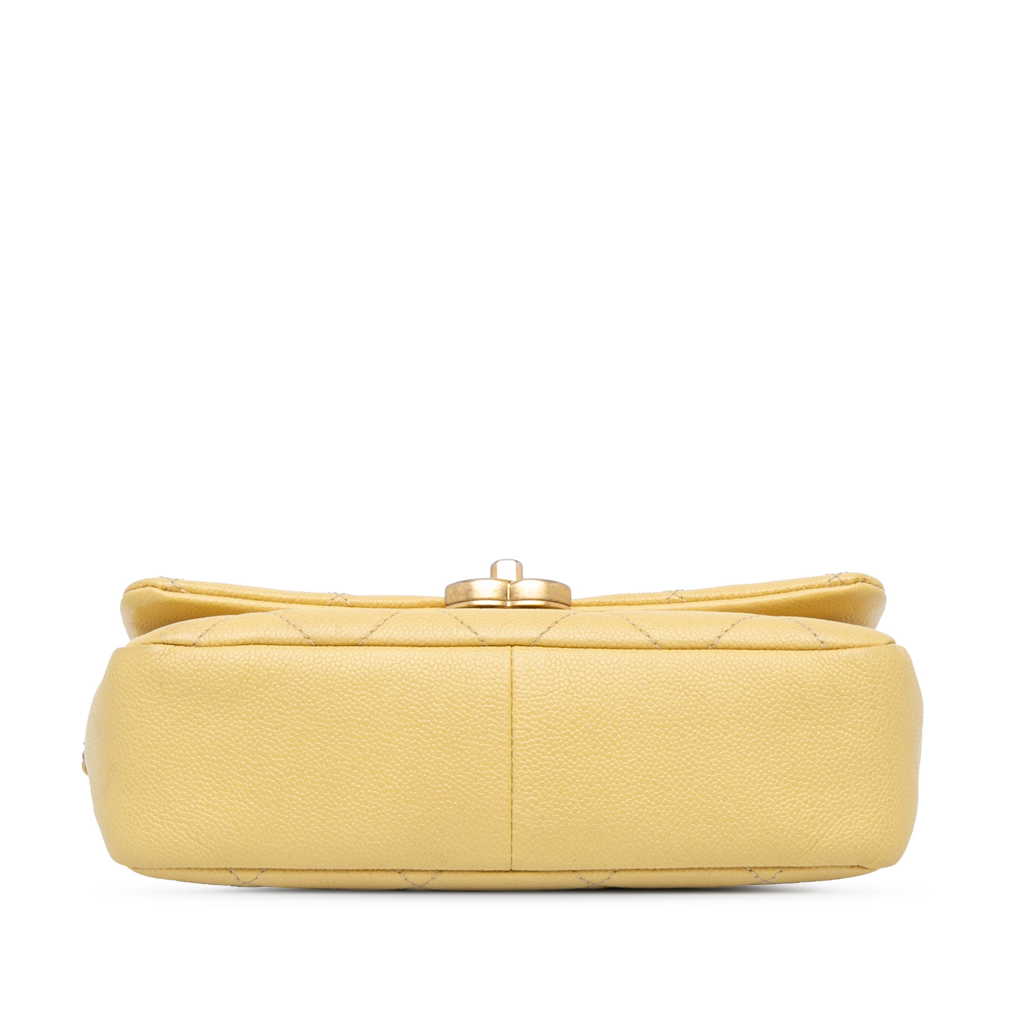 Small Quilted Caviar Chain Melody Flap