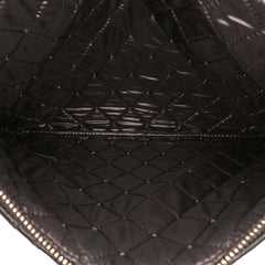 Medium Quilted Lambskin Double Stitch Tassel O Case Clutch