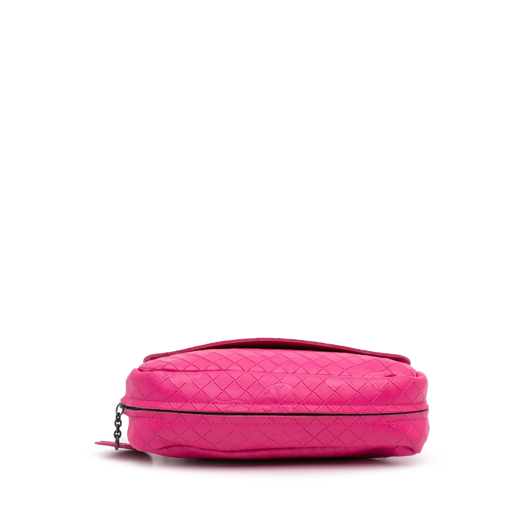 Small Calfskin Intrecciomirage Embossed Butterfly Chain Crossbody