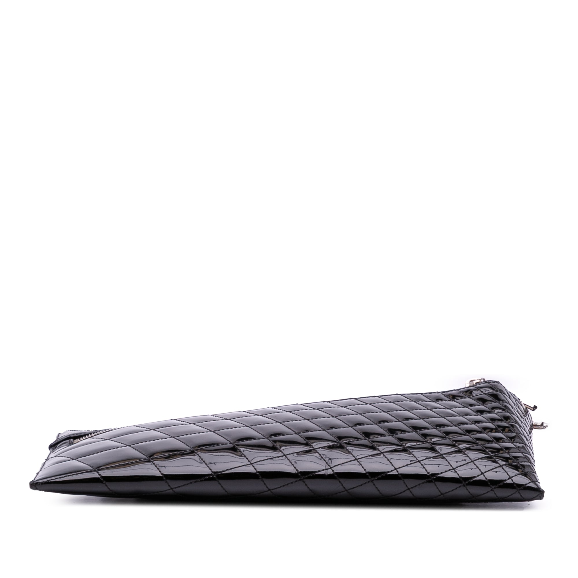 Quilted Patent Geometric Kaleidoscope Shoulder Bag
