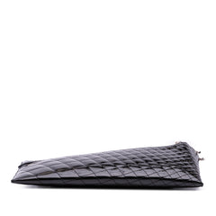 Quilted Patent Geometric Kaleidoscope Shoulder Bag