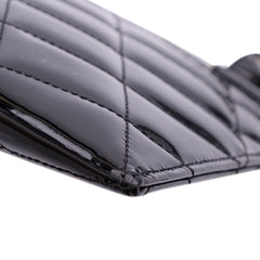 Quilted Patent Geometric Kaleidoscope Shoulder Bag