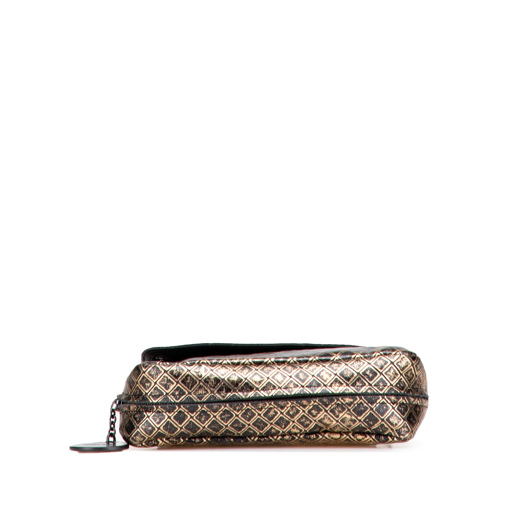 Metallic Calfskin Intrecciomirage Chain Flap Crossbody
