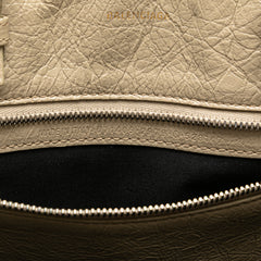 Medium Woven Calfskin Barbes East West Shopper Bag