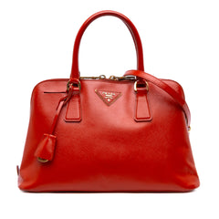 Medium Saffiano Vernice Promenade Satchel