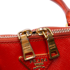 Medium Saffiano Vernice Promenade Satchel