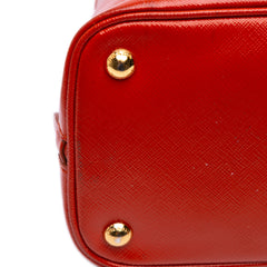 Medium Saffiano Vernice Promenade Satchel
