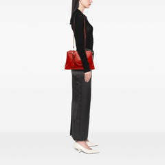 Medium Saffiano Vernice Promenade Satchel